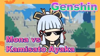 Mona vs Kamisato Ayaka