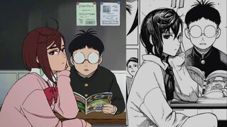 الحلقة الأولى من "داندا دان" - مقارنة بين المشاهد المميزة في الأنمي والمانجا