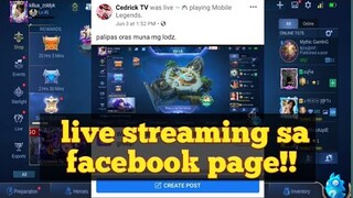 Paano mag live stream sa facebook page