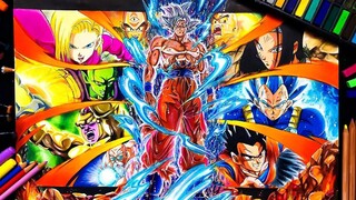Team UNIVERSE  7 from the anime Dragon Ball Super | Anime Drawing
