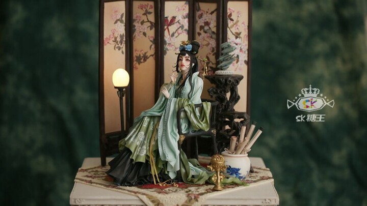 The highest prize in the 2017 British International Cake Exhibition, "Wu Zetian", high-definition de