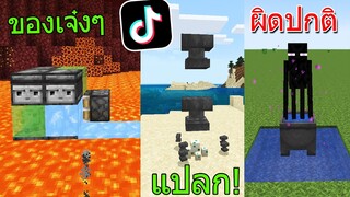 มายคราฟ TikTok ทดลองสร้างสิ่งสุดเจ๋ง และสิ่งที่ผิดปกติในเกมมายคราฟ!! (Minecraft ทดลอง)