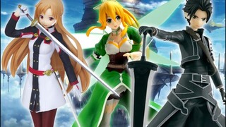 Unboxing Figure ASUNA LEAFA KIRITO Sword Art Online (By Banpresto & FuRyu)