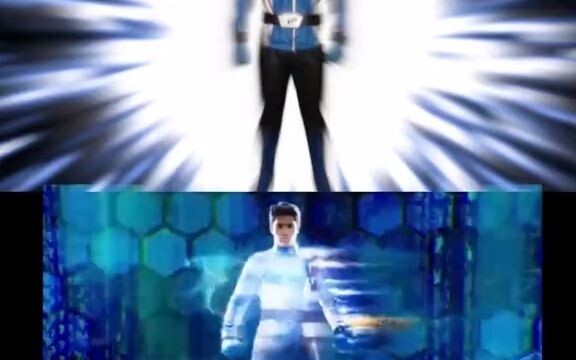 Classic Blue Ranger, transformed into an instant memory