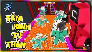Siro Chơi Trò Chơi Con Mực: Tấm Kính Tử Thần trong Minecraft
