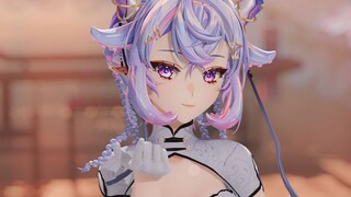 极乐净土，但是白丝高开叉旗袍【MMD】