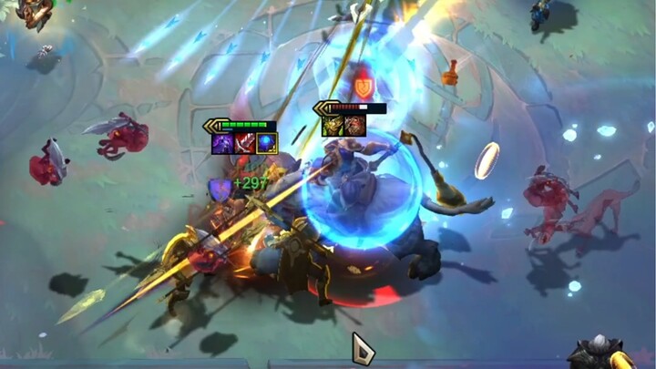 Five pieces of equipment, a one-cost card leading the dog—yet they still managed to carry off three-