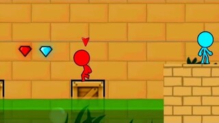 Stickman Animation : Stickman Animation Game - Watergirl and fireboy - Walkthrough 1