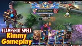 FLAMESHOT + KIMMY'S ULTIMATE (MAXIMUM CHARGE) | KIMMY GAMEPLAY | MOBILE LEGENDS