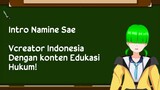 Intro Namine Sae~! Virtual Creator dengan konten Edukasi Hukum