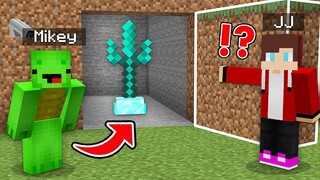 Mikey & JJ What inside secret door vs water monster in Minecraft challenge (Maizen Mizen Mazien)