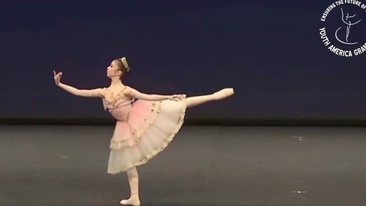 Miyu Araki，12岁，花神的苏醒,YAGP 青年美国大奖赛 2021 日本站 女生少年组古典芭蕾变奏