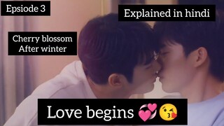 (BL) Cherry Blossom After Winter Epsiode 3 Explained in Hindi | korean bl #cherryblossom #blseries