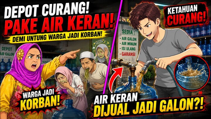 Azab Depot Curang Pake Air Keran - Animasi Drama