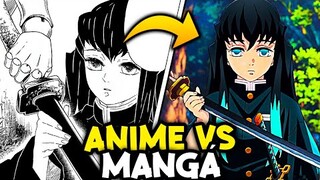 TODAS as DIFERENÇAS ENTRE o ANIME e o MANGÁ de DEMON SLAYER! (Ep.2 - 3 Temporada)