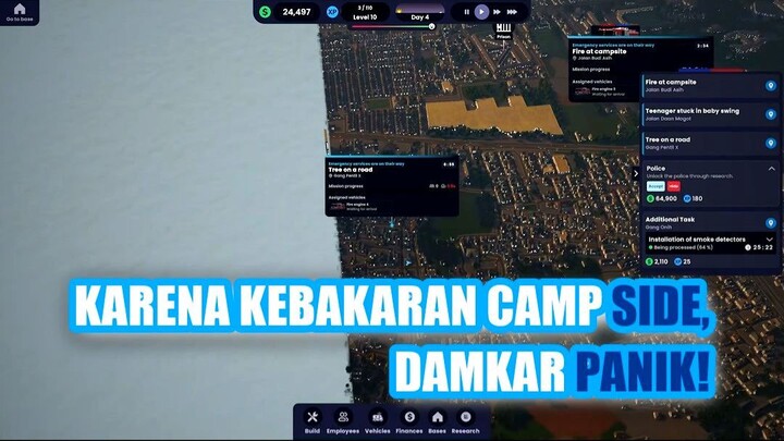 🔥 GARA-GARA KEBAKARAN CAMP SIDE, SEMUA PETUGAS DAMKAR LANGSUNG BERGERAK!