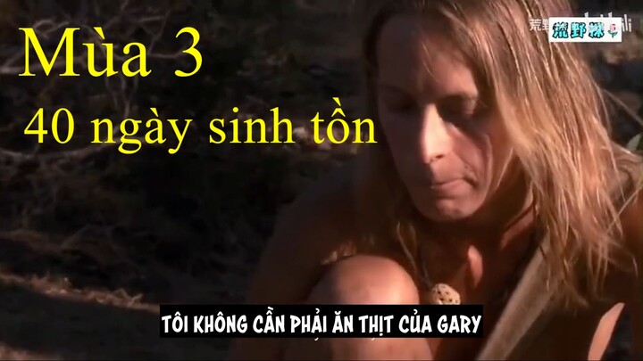 Mùa 3 40 ngày sinh tồn tập 7, thí sinh bỏ cuộc vì ăn phải xác thối