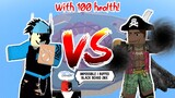 The PAIN of SOLOING Black Beard With 100 Health in Blox Piece | Blox Fruits