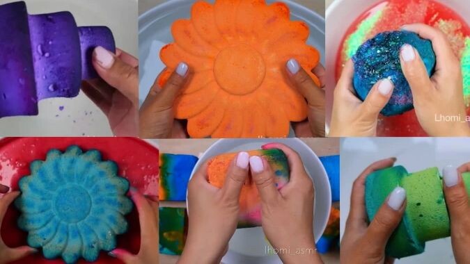 Gym Chalk Water Crush 💦 | Super Satisfying Wet Chalk Crumble🎀