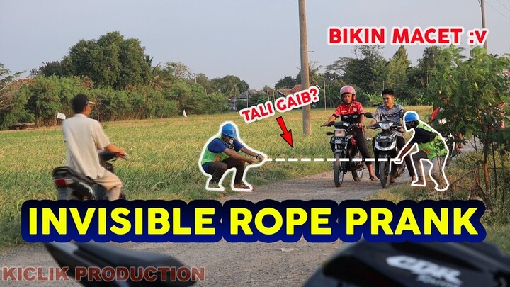 BIKIN MACET JALAN!! INVISIBLE ROPE / TALI GAIB PRANK | PRANK INDONESIA