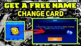 HOW TO GET NAME CHANGE CARD FOR FREE || BARATS PATCH - MLBB