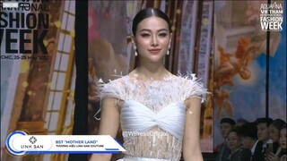 Hoa Hậu Phương Khánh Miss Earth 2018 catwalk BST Motherland của NTK Linh San