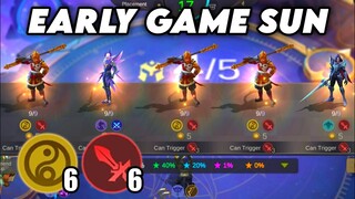 EARLY 2 STAR SUN.!! MOST OVERPOWERED FIGHTER.!! MAGIC CHESS MOBILE LEGENDS