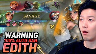 The most over powered hero Edith gameplay | Mobile Legends