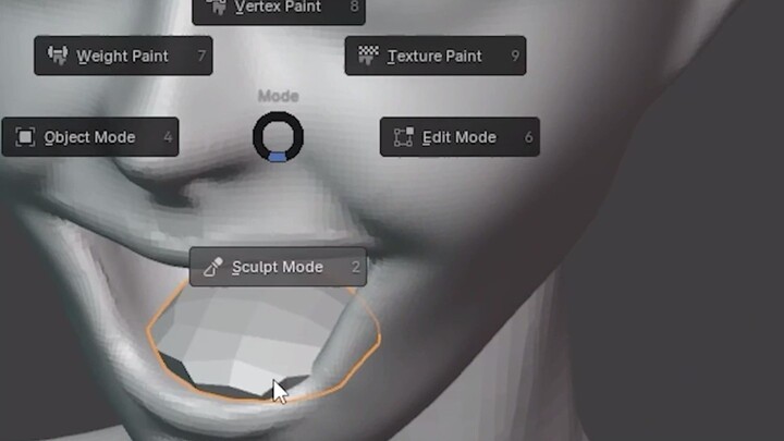 How I Sculpted Head for A Female Character in Blender | #Shorts