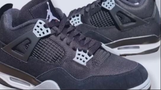 Air Jordan 4 "Black Canvas"