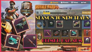 SEASON 10 ROYAL PASS LEAKS PART 2: SKIN MŨ 3 DRAGON, AKM & SKIN XE UAZ LÀ QUÀ RP? || PUBG MOBILE