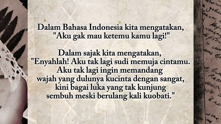 We say : Kehilangan.