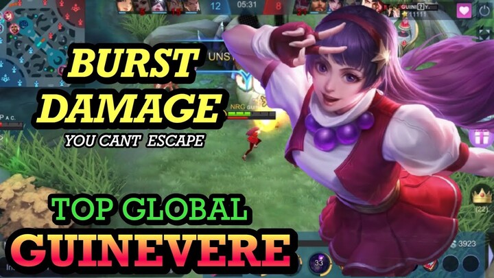 BURST DAMAGE THAT YOU CANT ESCAPE BY TOP GLOBAL GUINEVERE GUINI?Y ∞ MOBILE LEGENDS