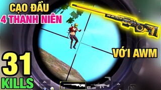 [PUBG Mobile] Cân Nguyên Team CHỈ VỚI KHẨU AWM | Bắn Không Trượt Viên Nào | T98