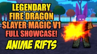 Legendary Fire Dragon Slayer Magic Moveset Full Showcase and How To Get It in Anime Rifts