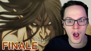 ATTACK ON TITAN Season 4 Episode 16 REACTION/REVIEW - THE FINALE!!!