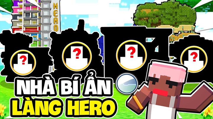 MIKE ĐEN THỬ THÁCH 24H KHÁM PHÁ NHÀ BÍ ẨN Ở LÀNG HERO TRONG MINECRAFT