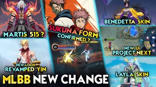 SUKUNA FORM UPDATE | MARTIS 515 SKIN ? | BENEDETTA & LAYLA SKIN - Mobile Legends #whatsnext