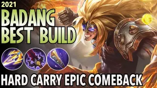 Badang Best Build for 2021 | Top 1 Global Badang Build | Badang Gameplay - Mobile Legends: Bang Bang