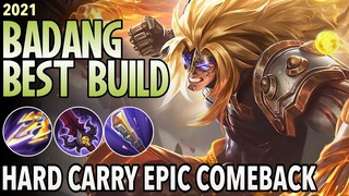 Badang Best Build for 2021 | Top 1 Global Badang Build | Badang Gameplay - Mobile Legends: Bang Bang