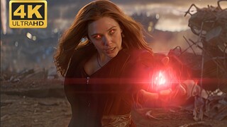 【4k】灭霸：我都不知道你是谁，女巫：你会知道的！漫威绯红女巫战斗合集