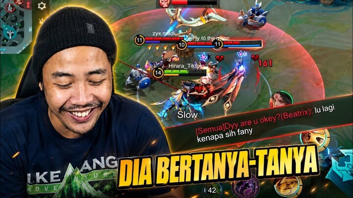 LU LAGI KENAPA SIH FANNY  🤣🤣 - DIA BERTANYA TANYA - Mobile Legends