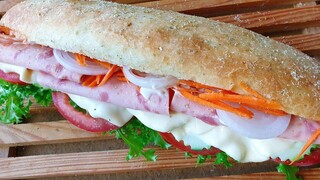 ขนมปังแซนวิส แบบ Subway ขนมปังทำเอง