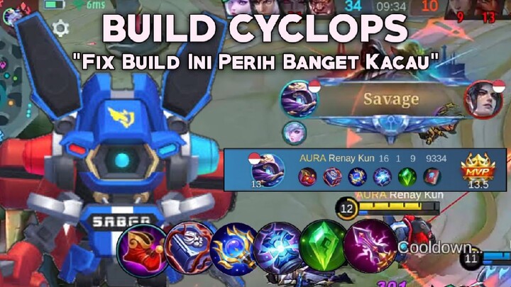 BUILD CYCLOPS TOP GLOBAL TERSAKIT AUTO SAVAGE - Mobile Legends