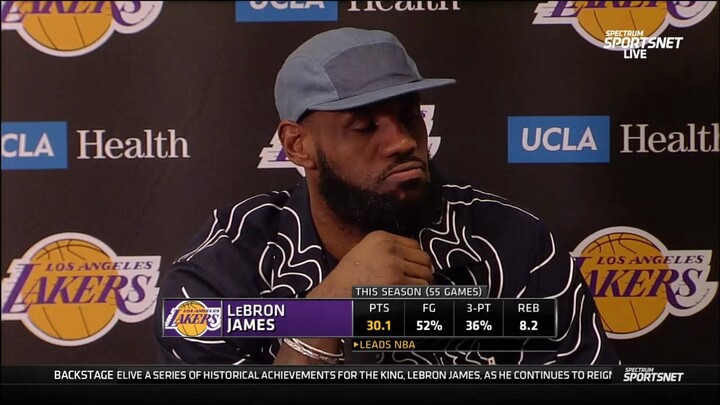 LeBron James: "I hate missing games. It's not in my makeup."