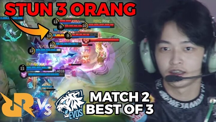 CHOU KYY MENGGILA BOSS!! BEST MOMENT BANGET CHOU KYY!! EVOS VS RRQ MATCH 2