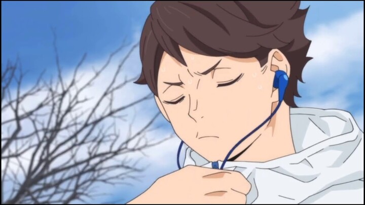 Oikawa listening to Expensive Girl (BTS RM)