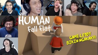 Reaksi Kocak Gamer Bermain Game Letoy, BIKIN NGAKAK!!! | HUMAN FALL FLAT INDONESIA