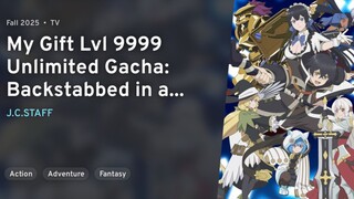Ep 1 - My Gift Lvl 9999 Unlimited Gacha Sub Indo || Kuramanime