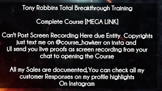 Tony Robbins Total Breakthrough Training course download